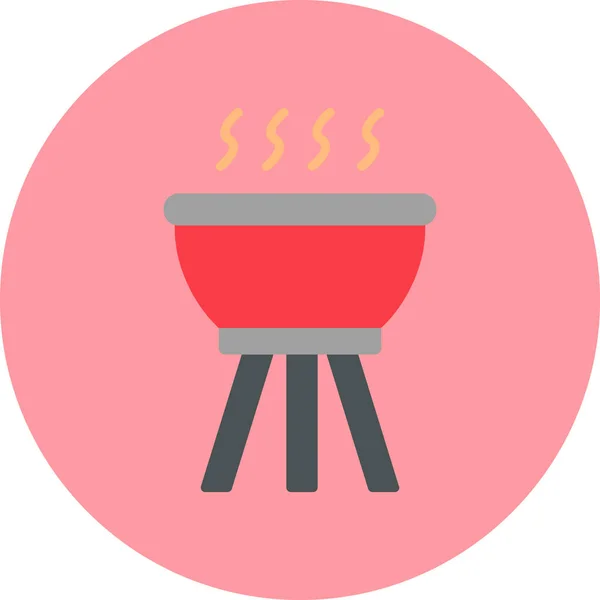Barbecue Web Icon Simple Illustration — Stock Vector