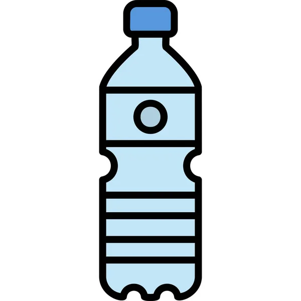 Drink Water Bottle Beverage Graphic Illustration — Stock Vector