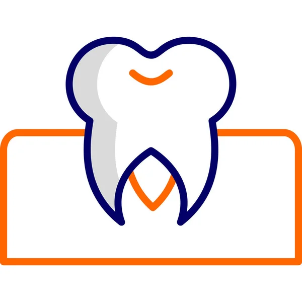 Illustration Vectorielle Molaire Dentaire — Image vectorielle