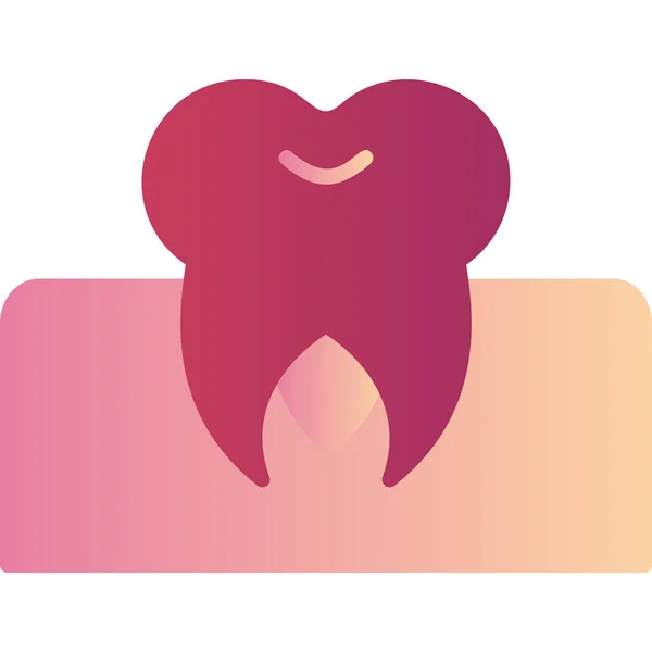 Vector Ilustración Del Diente Molar — Vector de stock