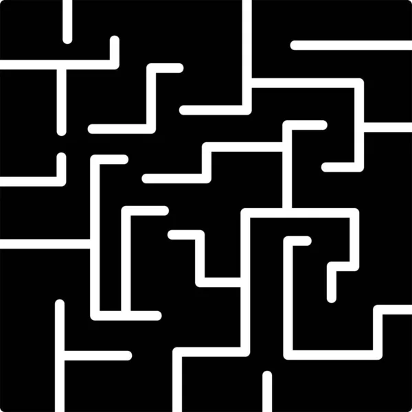 Labyrinthe Abstrait Illustration Web Simple — Image vectorielle