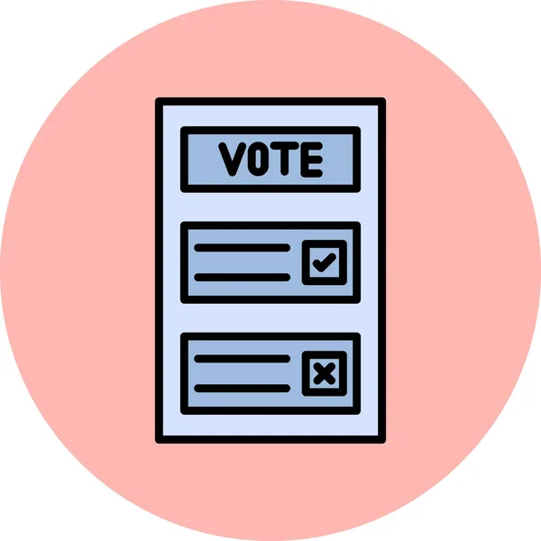 Voto Icono Web Diseño Simple — Archivo Imágenes Vectoriales