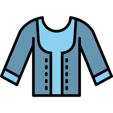 Gömlek. Web simgesi basit illüstrasyon