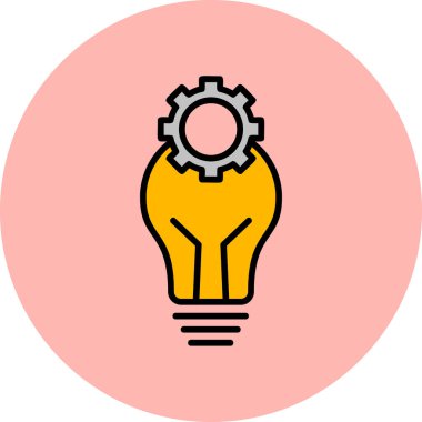 ampul simgesi vektör illüstrasyonu