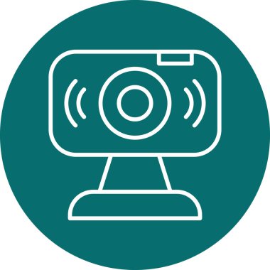 Web kamerası, basit Webcam simgesi tasarımı