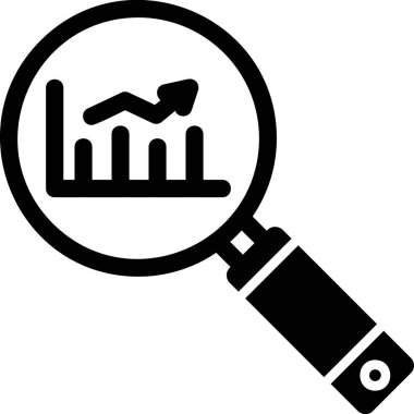 Analizler. Basit web simgesi tasarımı. Pazar Araştırması