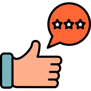 Modern simge, vektör illüstrasyonunu gözden geçir