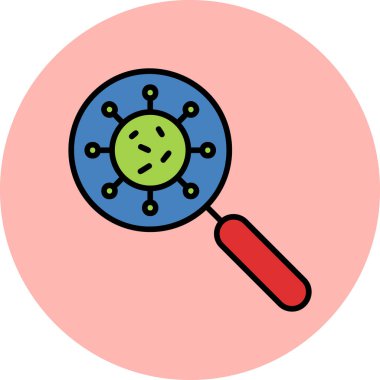 Virus Search icon modern vector illustration