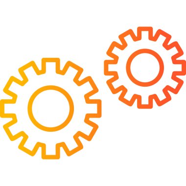 Gear modern simge, vektör illüstrasyonu