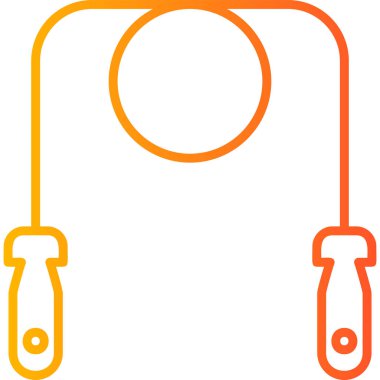 İp simgesi vektör illüstrasyonu atlanıyor