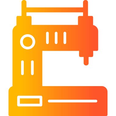 Dikiş makinesi simgesinin vektör çizimi