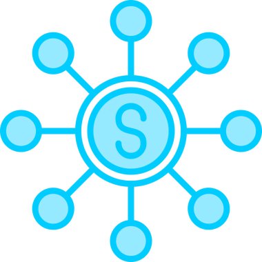 Soyut simge vektör illüstrasyonu pazarlanıyor