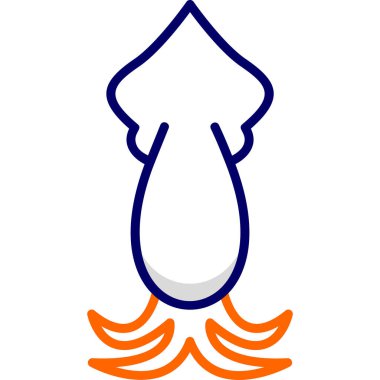 Balık. Web simgesi basit illüstrasyon