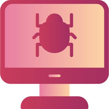 System Virus icon modern vector illustration