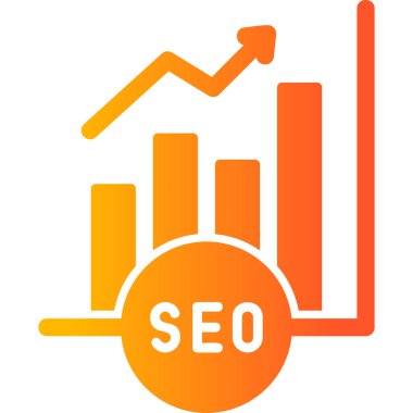 Grafik Analitiği. Web simgesi basit illüstrasyon