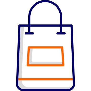 Alışveriş çantası modern simge, vektör illüstrasyonu