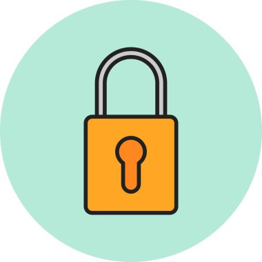 ikon vektör illüstrasyonunu kilitle 