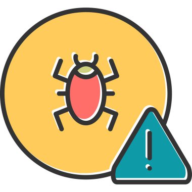 Böcek. Web simgesi basit tasarım