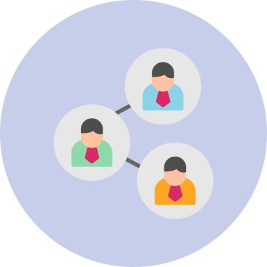 Abstract vector illustration of team work