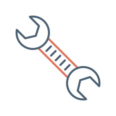 İngiliz anahtarı. Web simgesi basit tasarım