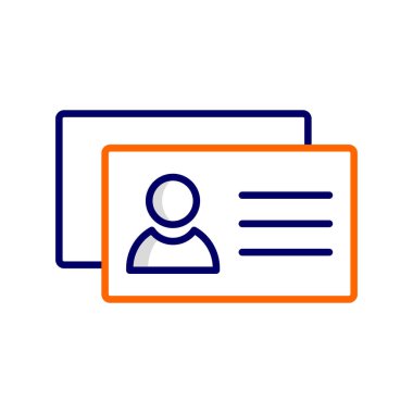 İş Kartları modern simge, vektör illüstrasyonu