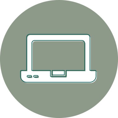 Bilgisayar. Web simgesi basit illüstrasyon