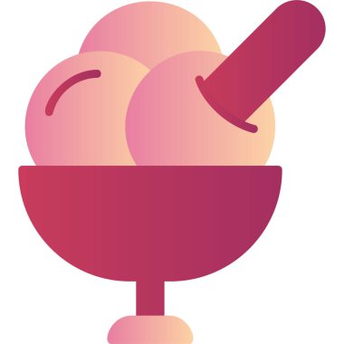 dondurma. düz tasarım 