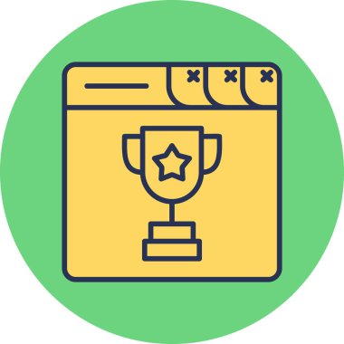 Ganimet web simgesi basit illüstrasyon