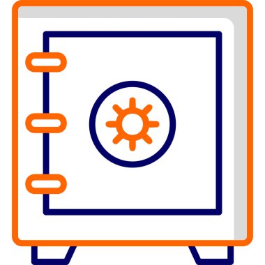 Güvenli Kutu simgesi vektör illüstrasyonu