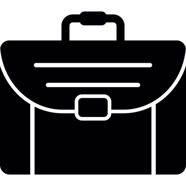 Çanta. Web simgesi vektör illüstrasyonu