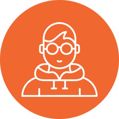 İnsan simgesinin vektör illüstrasyonu