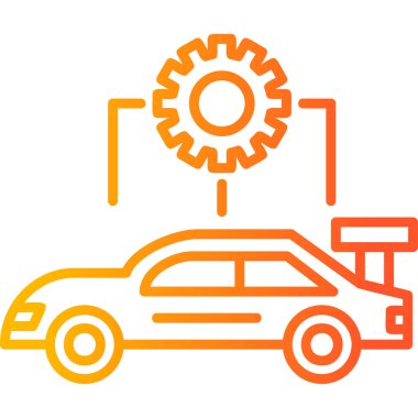 - Araba. Web simgesi basit illüstrasyon