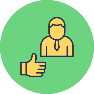 başparmak yukarı simgesi, vektör illüstrasyonu