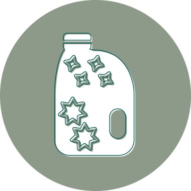 Şişe simgesinin vektör illüstrasyonu