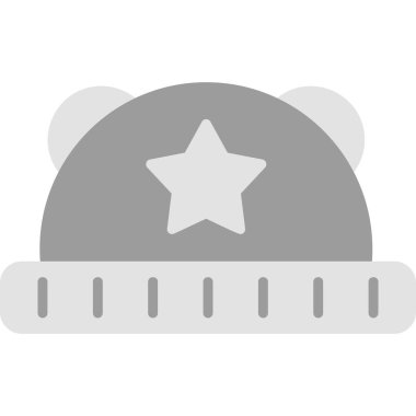 Bebek Şapka. Web simgesi vektör illüstrasyonu 