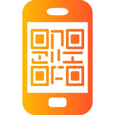 Barkod Web simgesi basit illüstrasyon