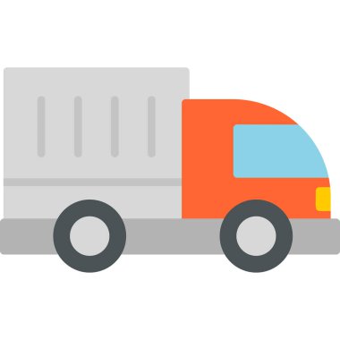 Kamyon. Web simgesi basit illüstrasyon