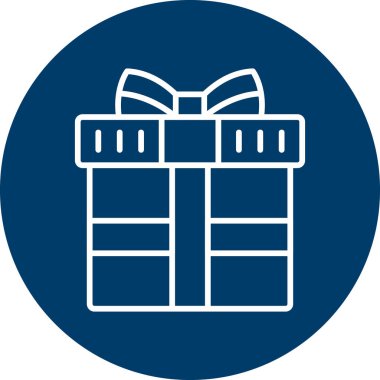 Hediye. Web simgesi basit illüstrasyon