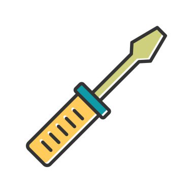 Tornavida simgesinin vektör çizimi