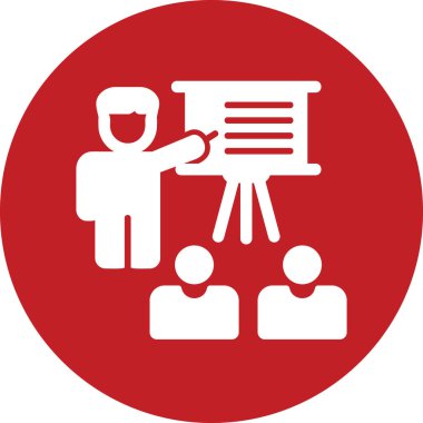 business Training, person at desk explaining strategy