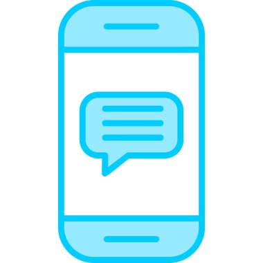 ileti ikonu vektör illüstrasyonu