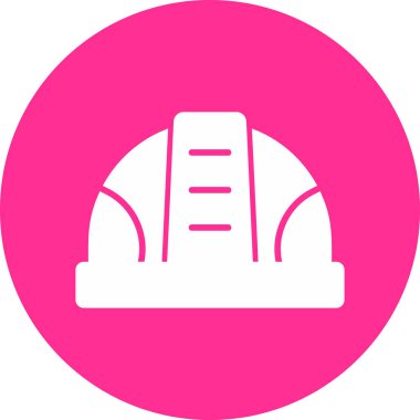 Miğfer. Web simgesi basit illüstrasyon 