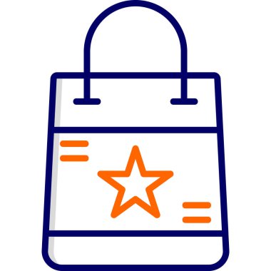 Alışveriş çantası modern simge, vektör illüstrasyonu