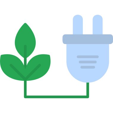 Biyokütle modern simge, vektör illüstrasyonu