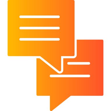 Sohbet simgesi vektör illüstrasyonu