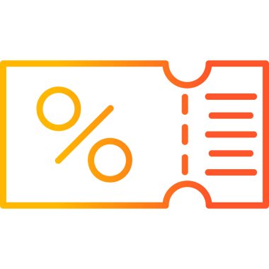 İndirim. Web simgesi basit illüstrasyon