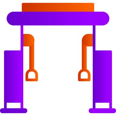 hospital vector icon. style is bicolor flat symbol, blue and white colors, rounded angles, green background