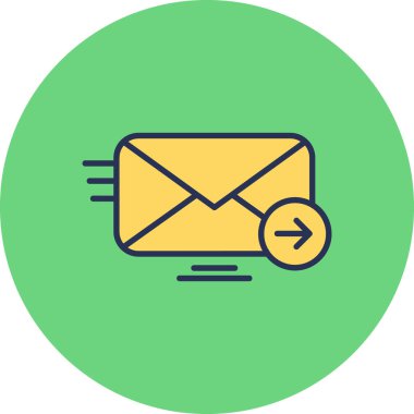 E-posta. Web simgesi basit illüstrasyon 