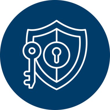 Anahtar Güvenlik vektör çizimi tasarımı