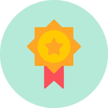 Modern Ödül simgesinin vektör illüstrasyonu